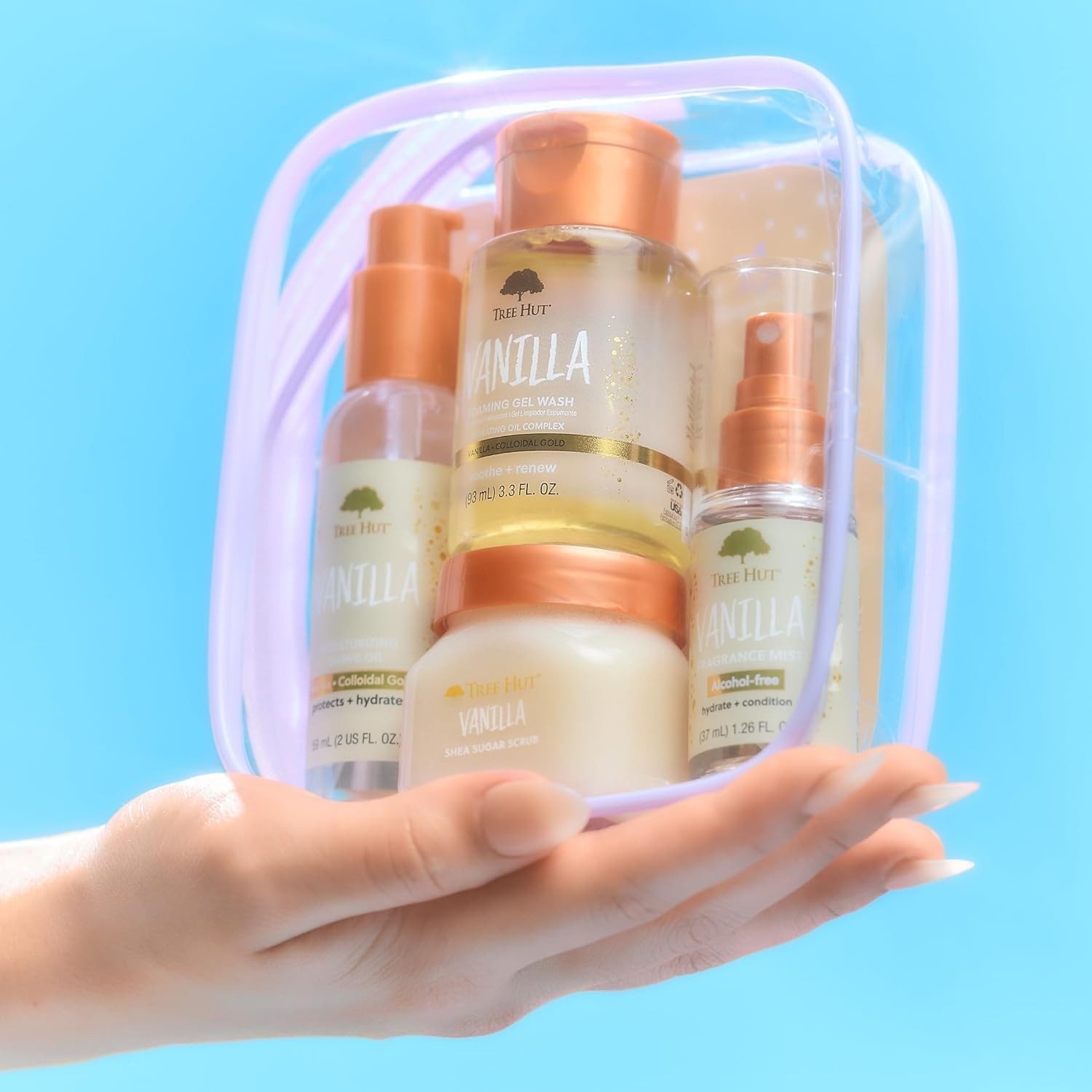 Cruelty-Free Vanilla Everything Shower Set: Travel-Friendly Hydrating Essentials