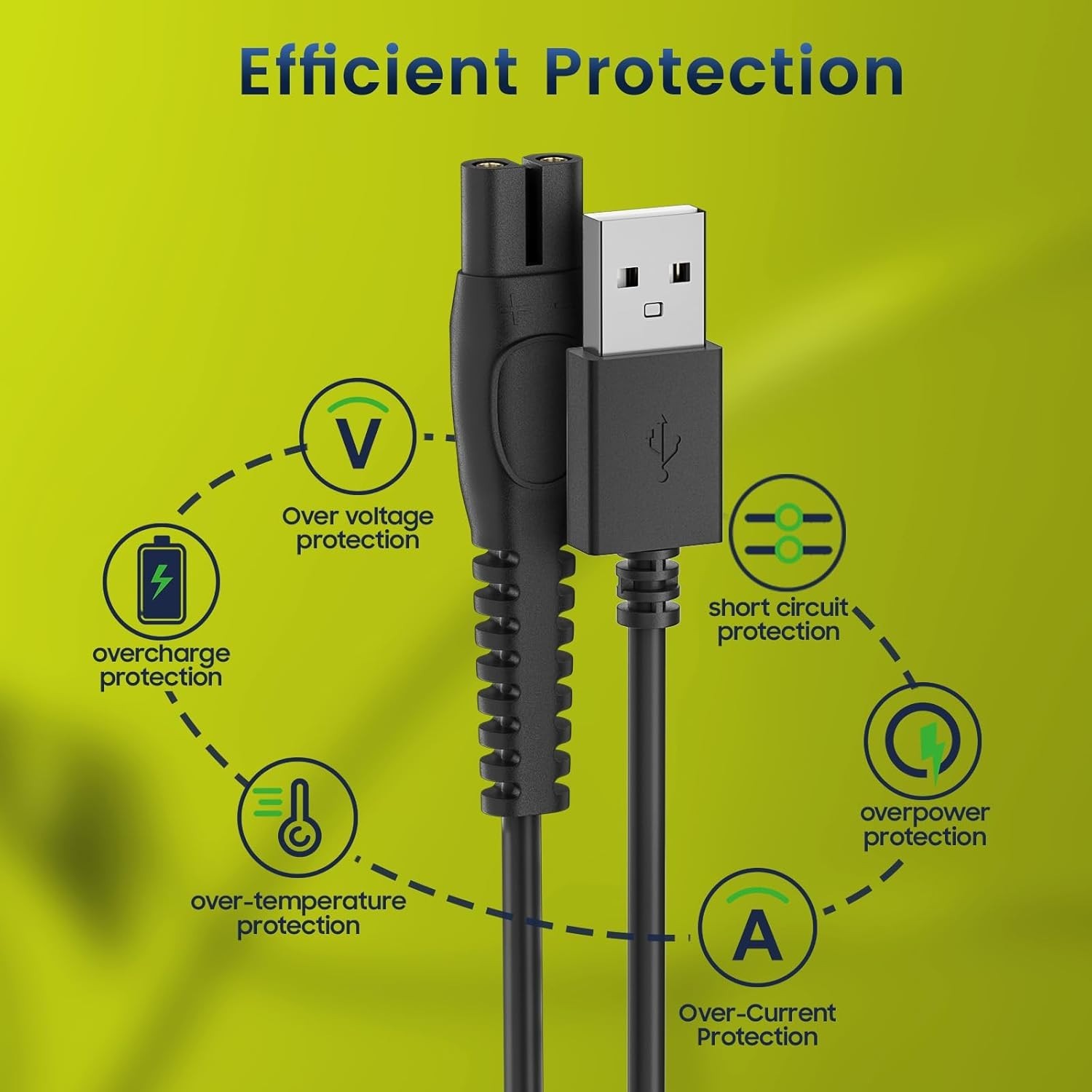 5V Charger Cord Compatible with Philips Norelco Shaver Series 2000 3000 5000 700