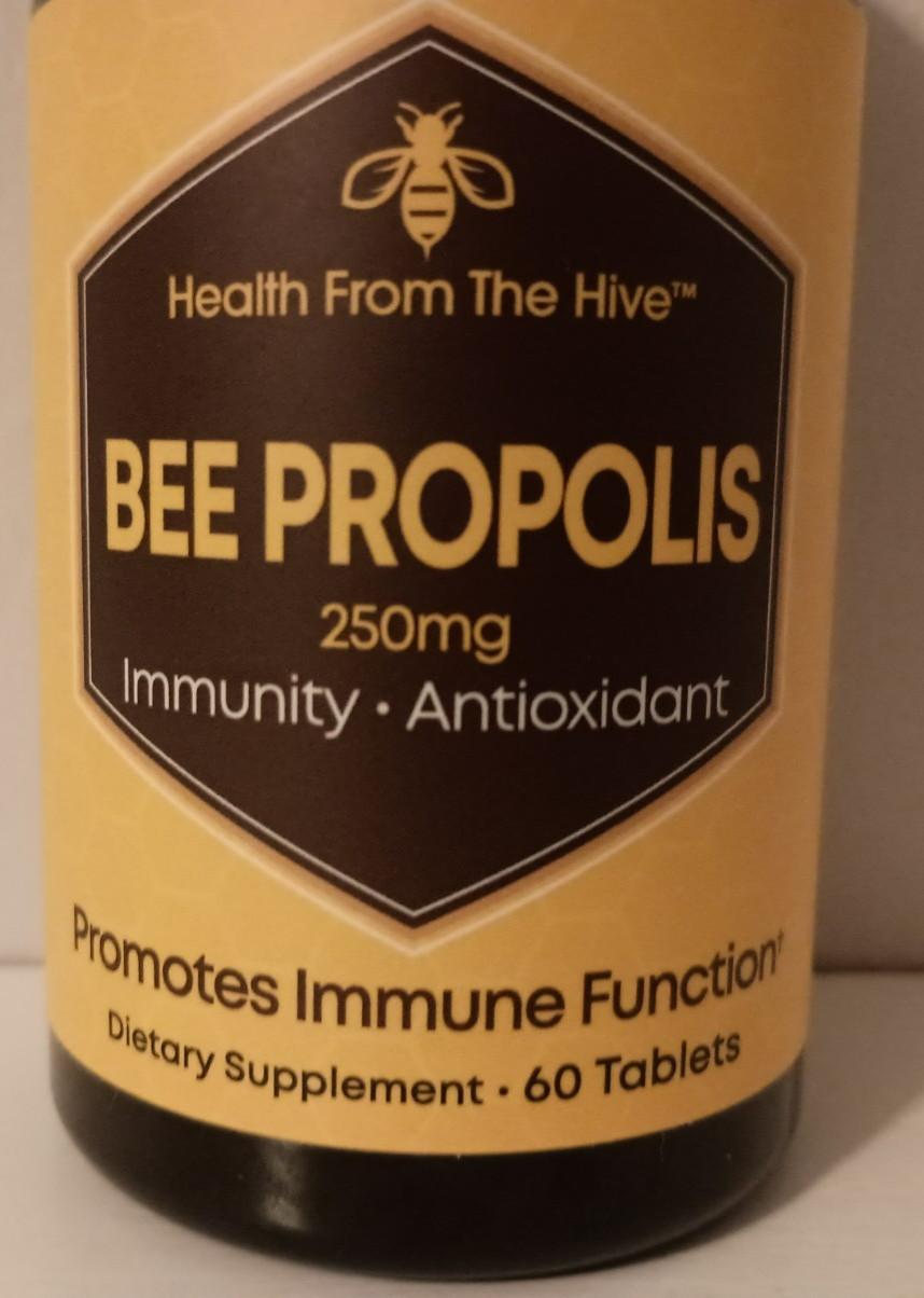 BEE PROPOLIS Immune Boosting Tablets 60 Count Pure Antioxidant GLUTEN FREE