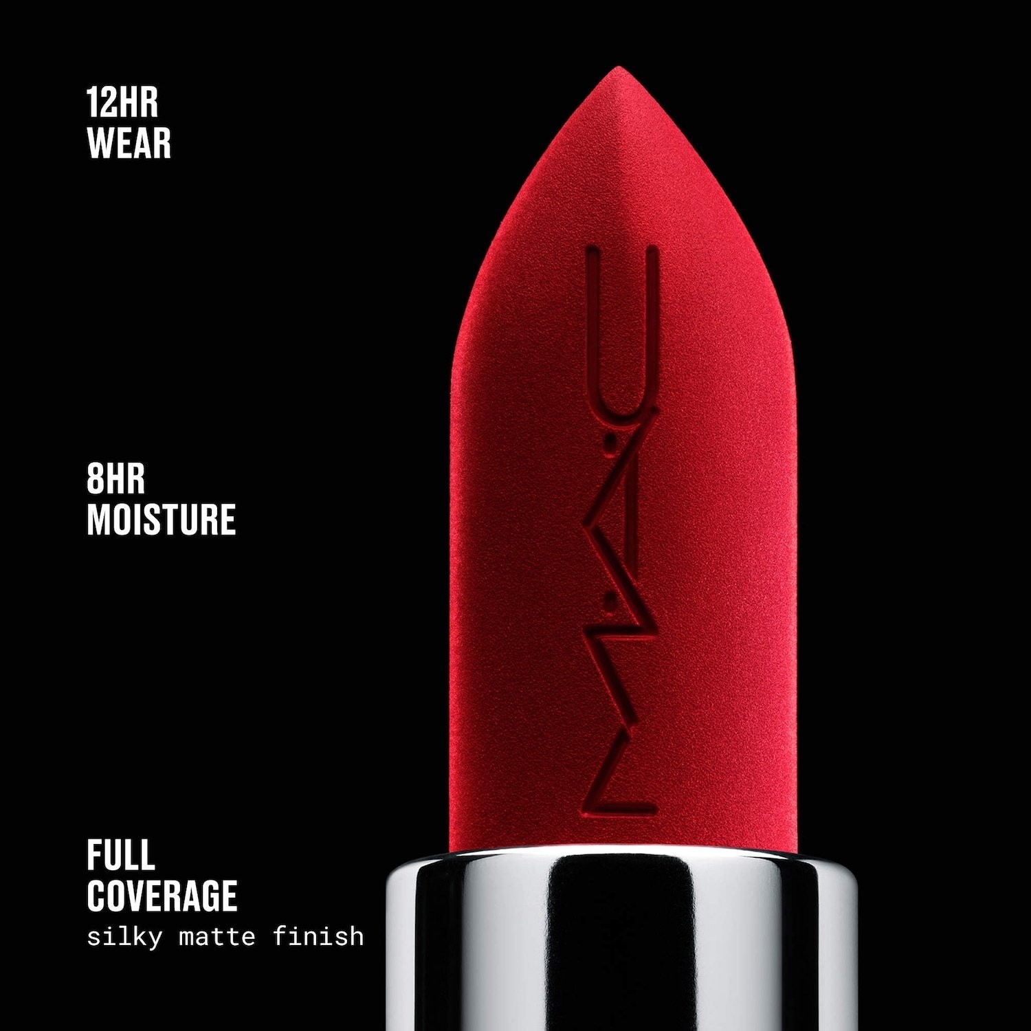 MAC Cosmetics M·A·Cximal Silky Matte 12HR Wear Lipstick,26 colors,0.12 oz