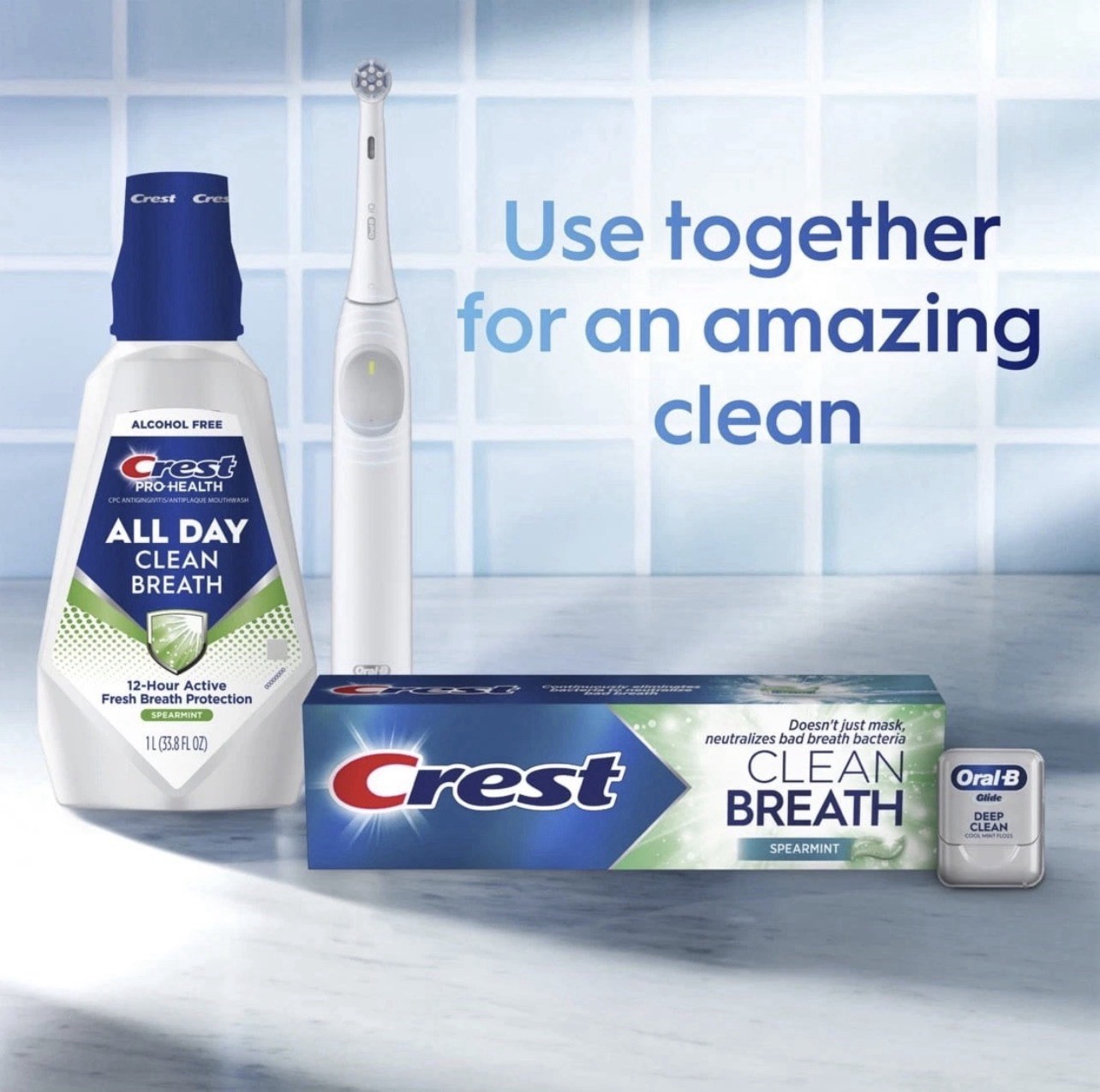 Toothpaste Clean Breath Spearmint 4.6oz – Neutralizes Bad Breath, Antil
