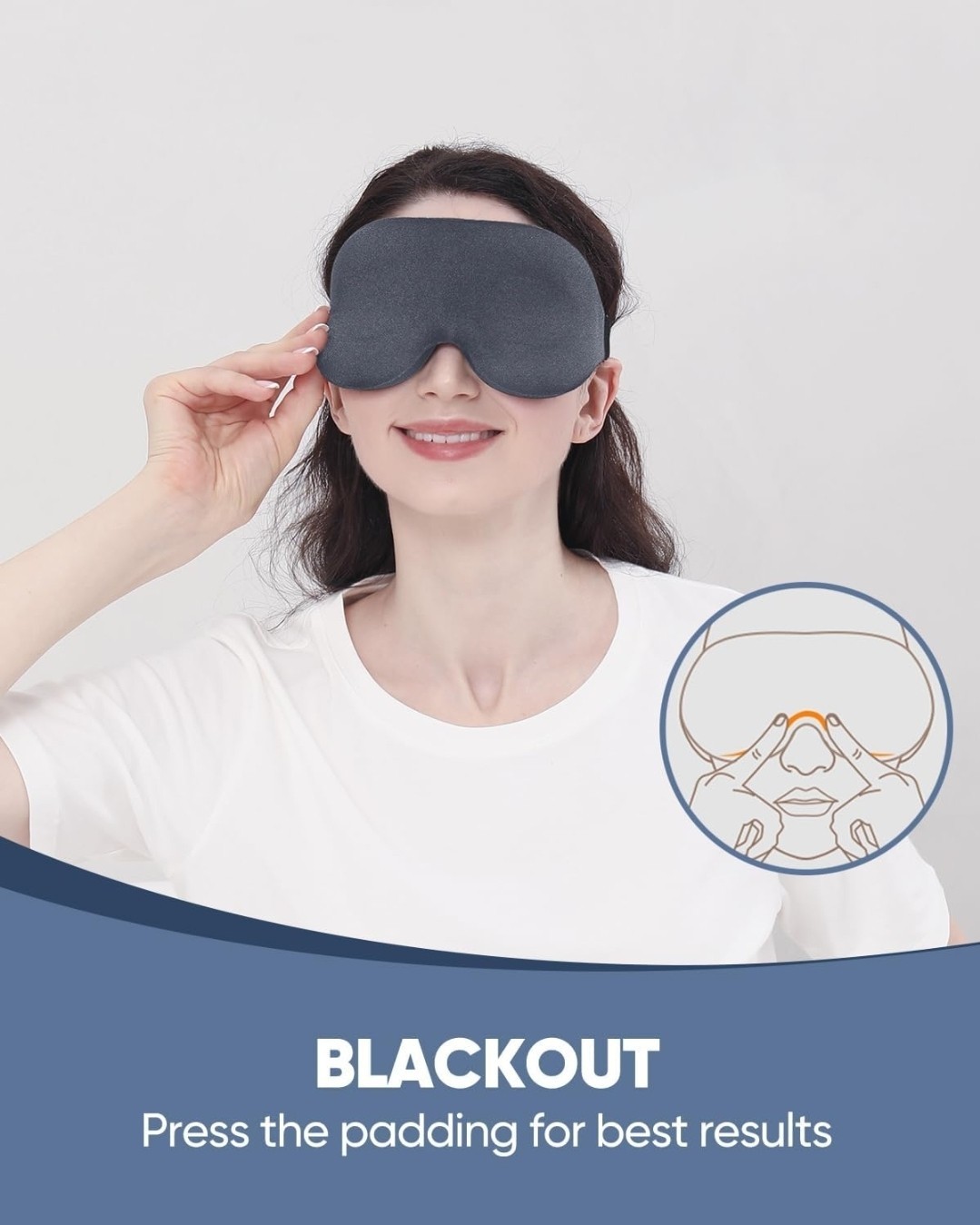 Sleep Eye Mask for Side Sleeper Men Women, Zero Eye Pressure 3D Sleeping Mask…