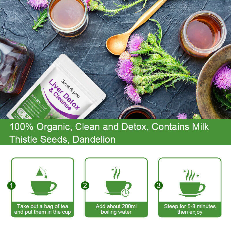 30 Tea Bags Liver,Kidney and Pancrea Herbal Compound Detox & Cleanse Herbal Tea
