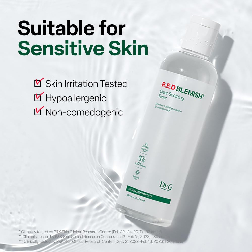Dr. G R.E.D. Blemish Clear Soothing Toner – Korean Soothing Toner for Glowing Sk