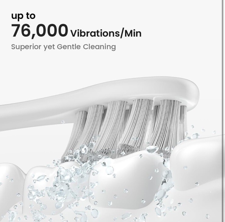 Electric Toothbrush for Adults with 6 Soft Brush Heads & Travel Case