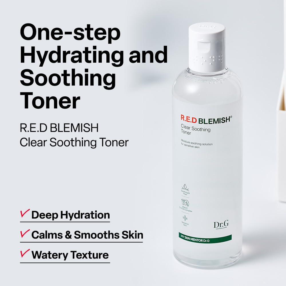 Dr. G R.E.D. Blemish Clear Soothing Toner – Korean Soothing Toner for Glowing Sk