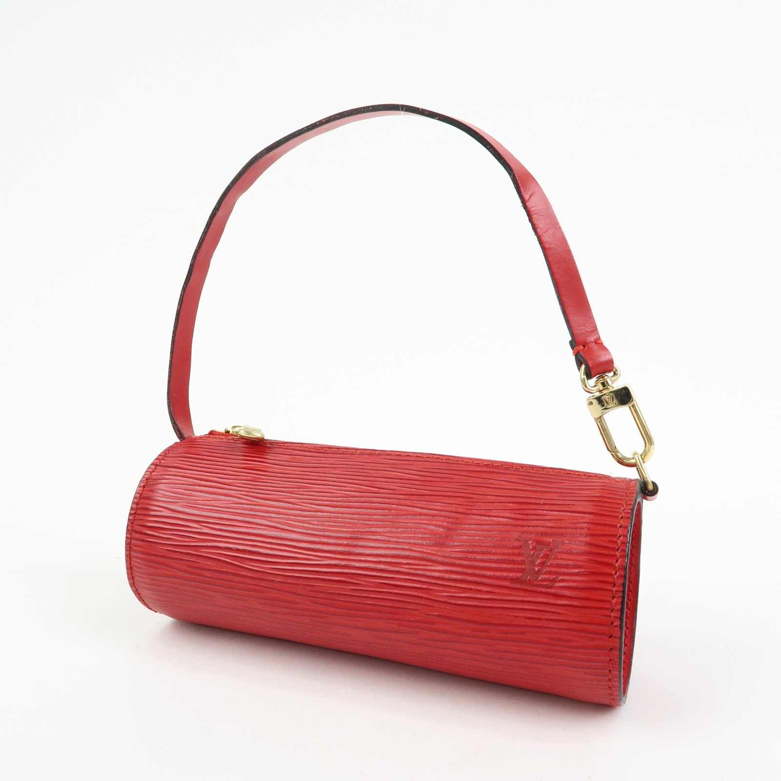 Louis Vuitton Epi Set of 2 Leather Soufflot Pouch Red Blue Authentic Used F/S