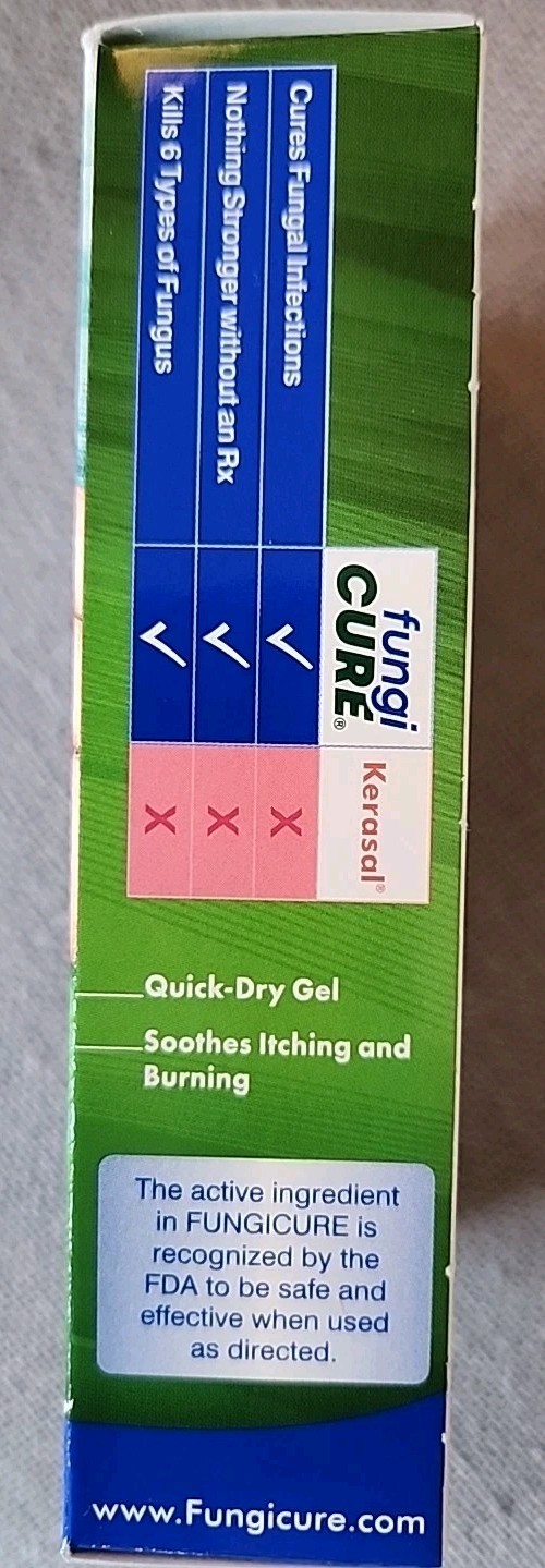 Fungicure LIQUID GEL ANTI-FUNGAL Kills 6 Types Of Fungus/ 2 Tubes 0.35 Fl. Oz ea