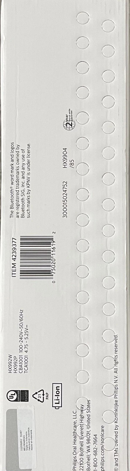 Philips Sonicare DiamondClean Smart 9300 Premium G3 2-Pack set