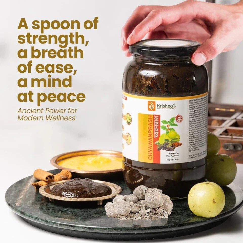 Krishna’s Herbal Chyawanprash 500g | Preservative-Free | Boosts Immunity & Stami
