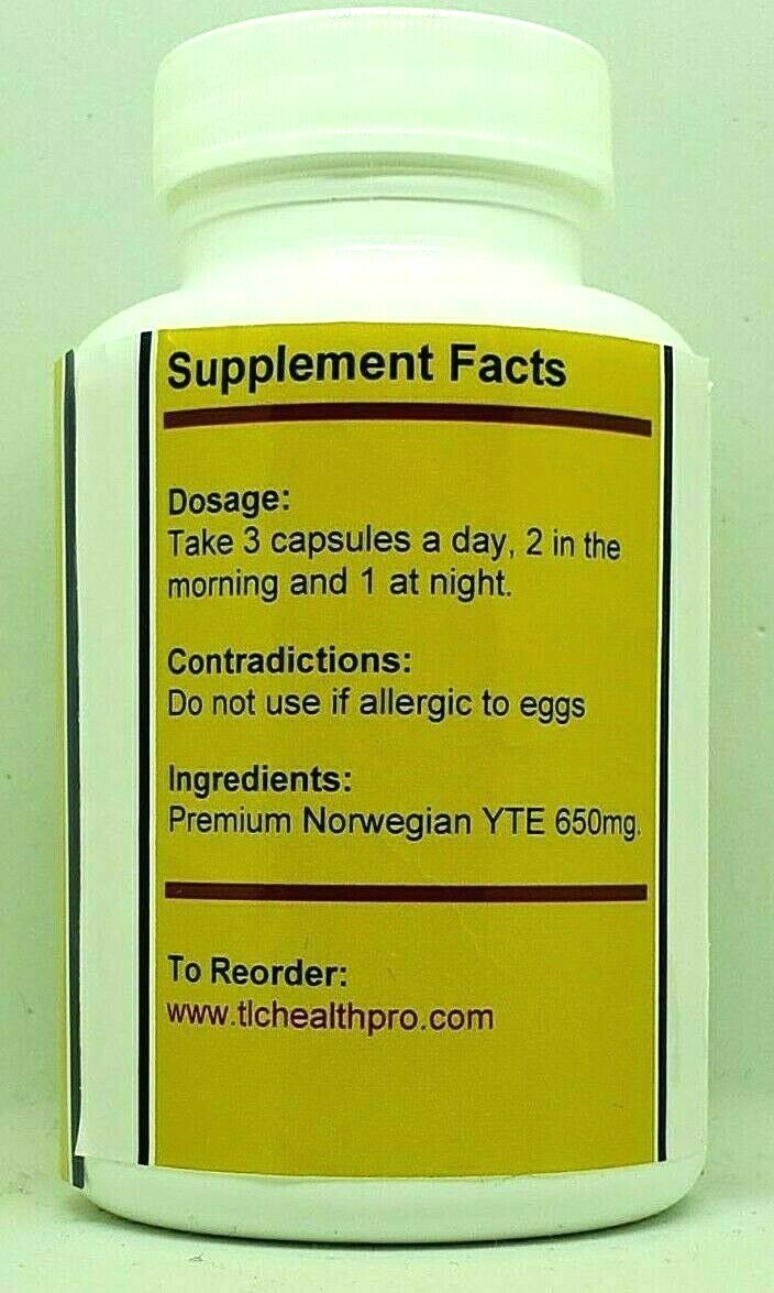 YOUNG TISSUE EXTRACT TLC ETERNAL YOUTH 650mg 60 Caps ANTI AGING FORMULA -POTENT