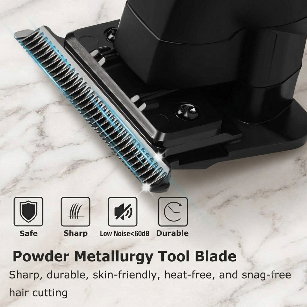 Kemei KM-2299 Cordless T-Blade Clipper Trimmer 1200mAh Professional Barber