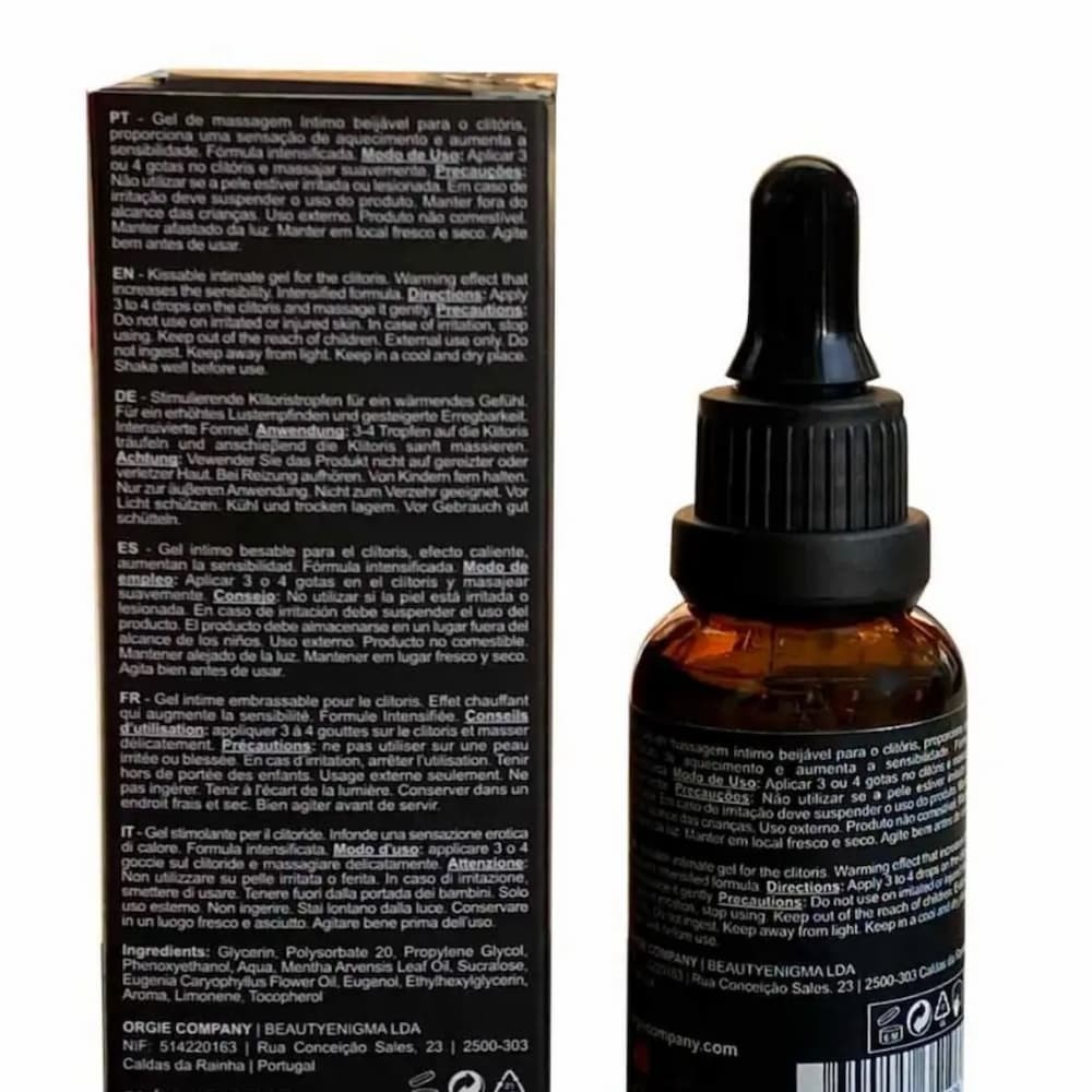 Orgy Org*sm Drops🍯KISSABLE Edible Warming Sensation Tingle Flavored Lubricant
