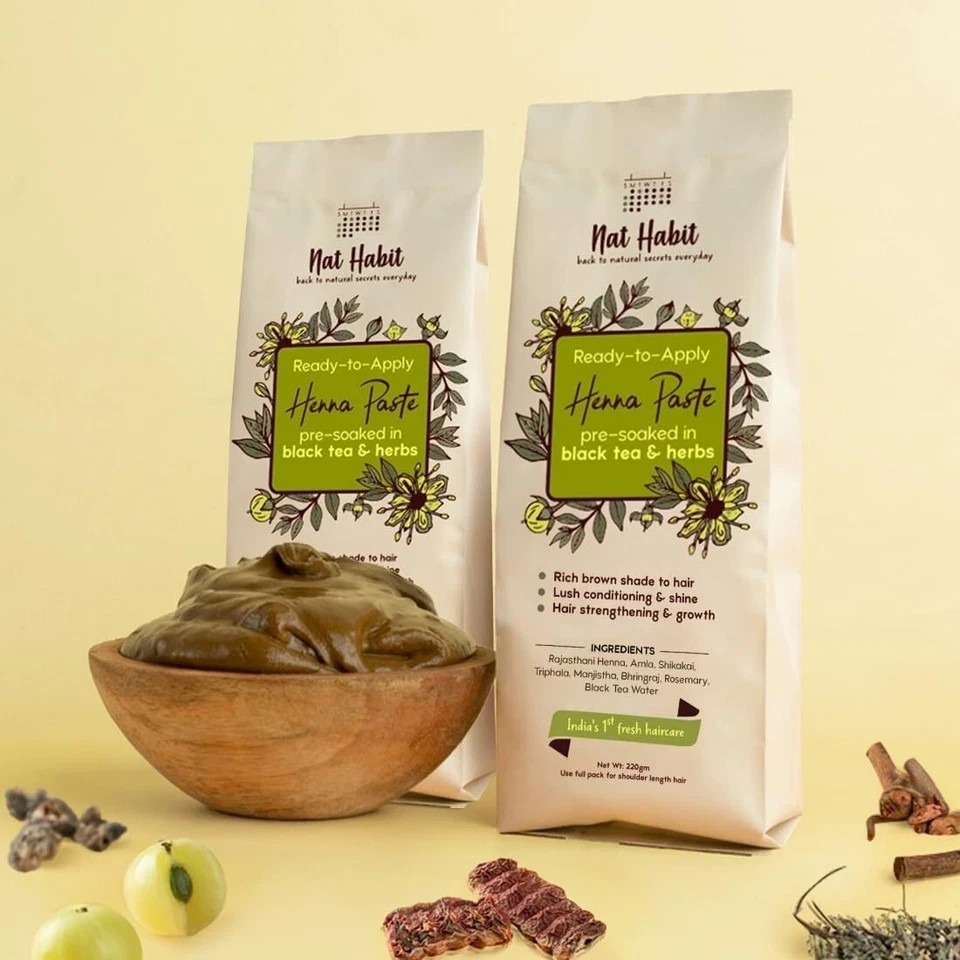 Nat Habit Henna Paste Pack of 2 – Fresh Natural Rajasthani Mehendi