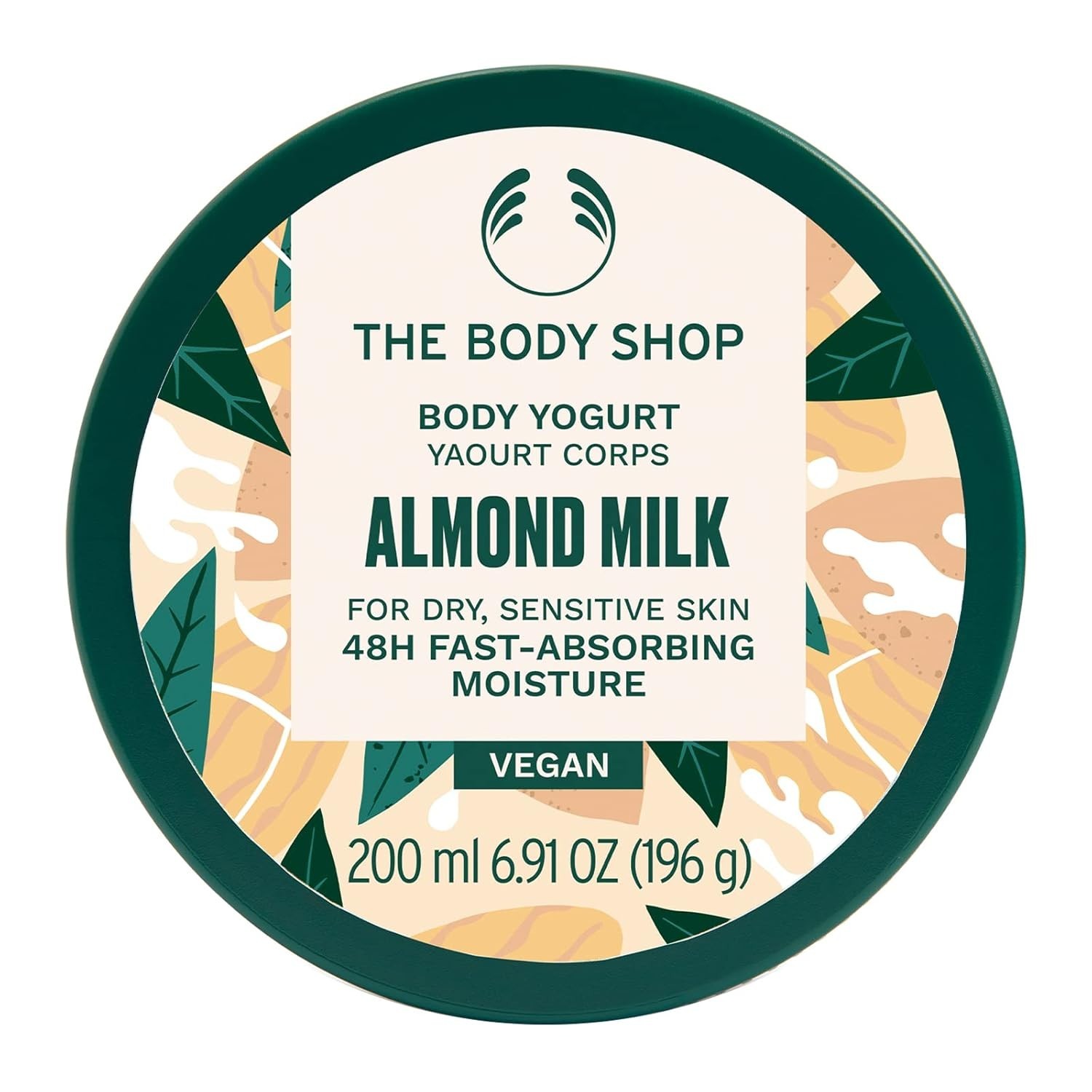 The Body Shop Almond Milk Body Yogurt 200ML for Dry Sensitive Skin 200 ML/6.91OZ