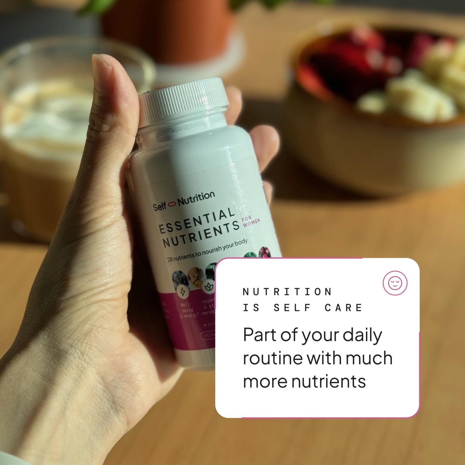 SELF NUTRITION Vegan Multivitamins for Women Once Daily 28 Nutrients Boost…