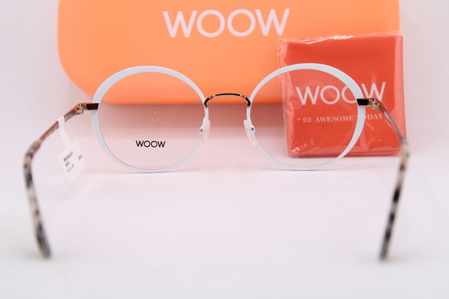 NEW WOOW STAR LIGHT 1 COL 9151 WHITE GOLD HAVANA AUTHENTIC EYEGLASSES 48-19