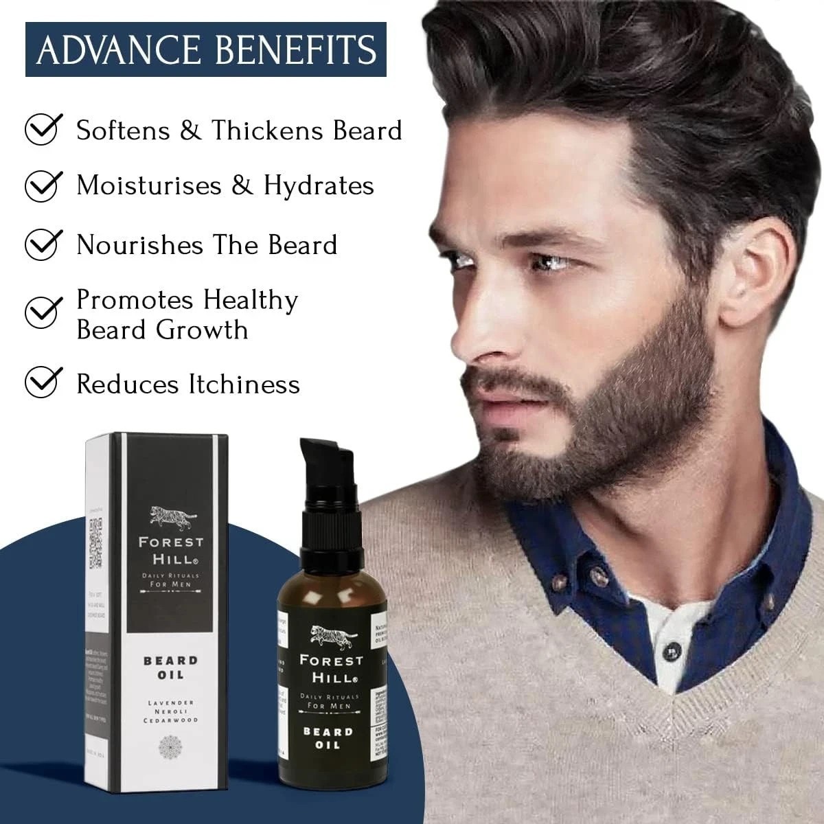 Forest Hill Beard Oil For Men 50ml Each Set Of 2
