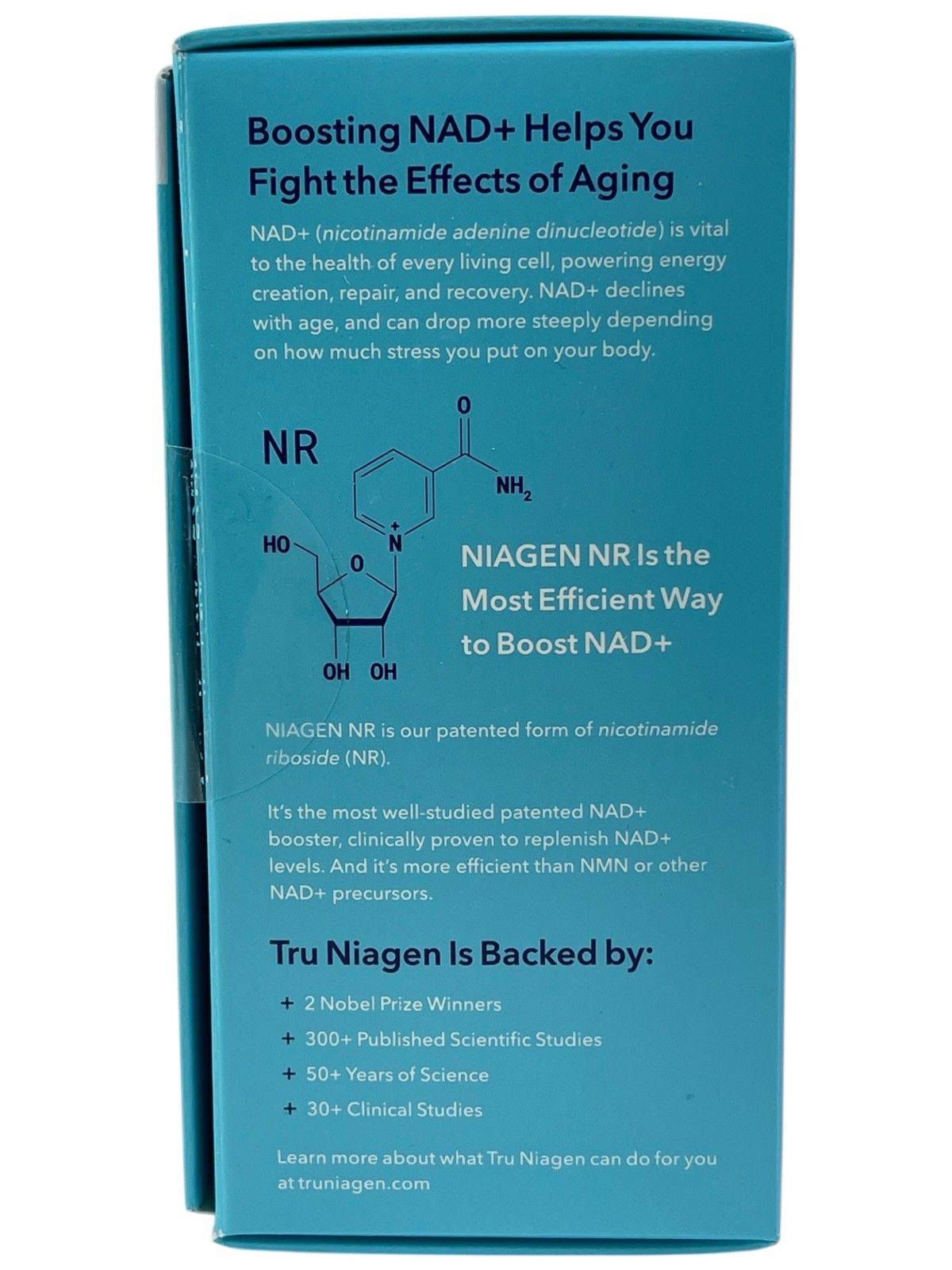 2x TRU Niagen Nicotinamide Riboside 300mg NAD+ Booster Supplement – 90 Capsules