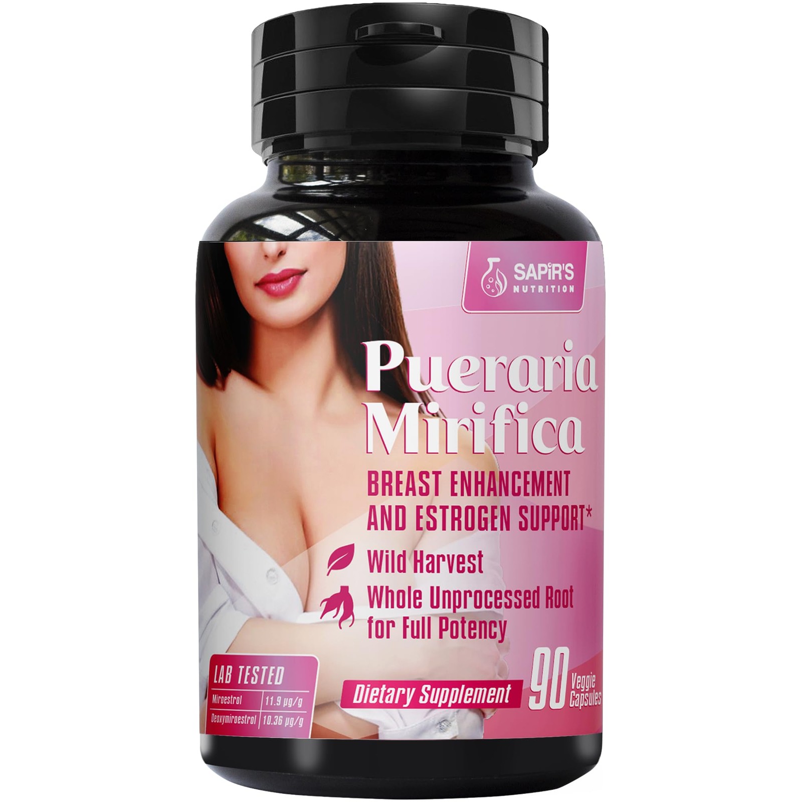 Pueraria Mirifica Capsules 2000mg Daily – Breast 90 Count (Pack of 1)
