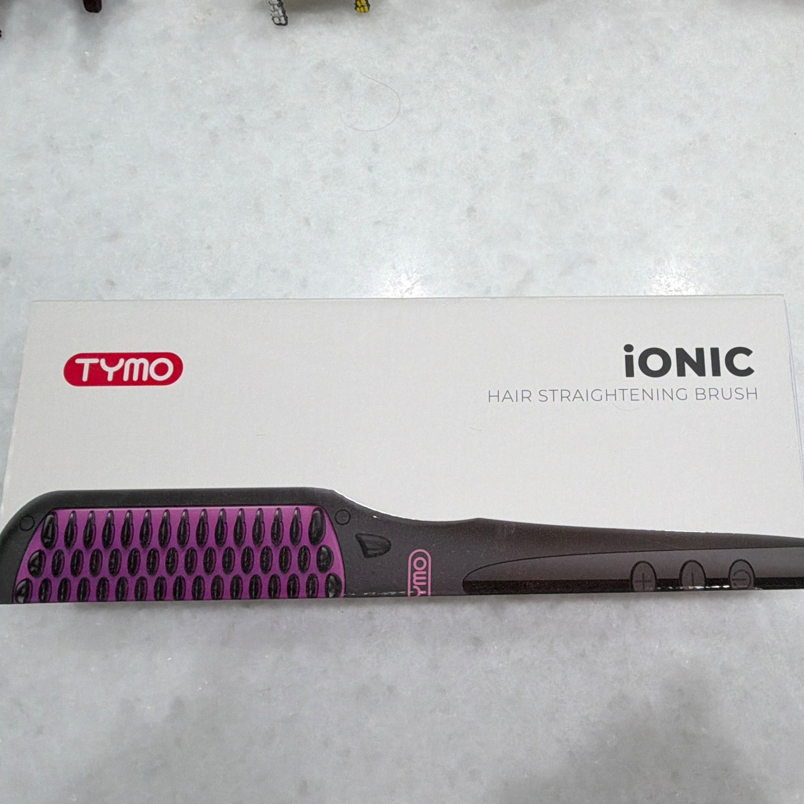TYMO Hair Straightening Brush Heated Hot Brush Styling Tool Black/Pink