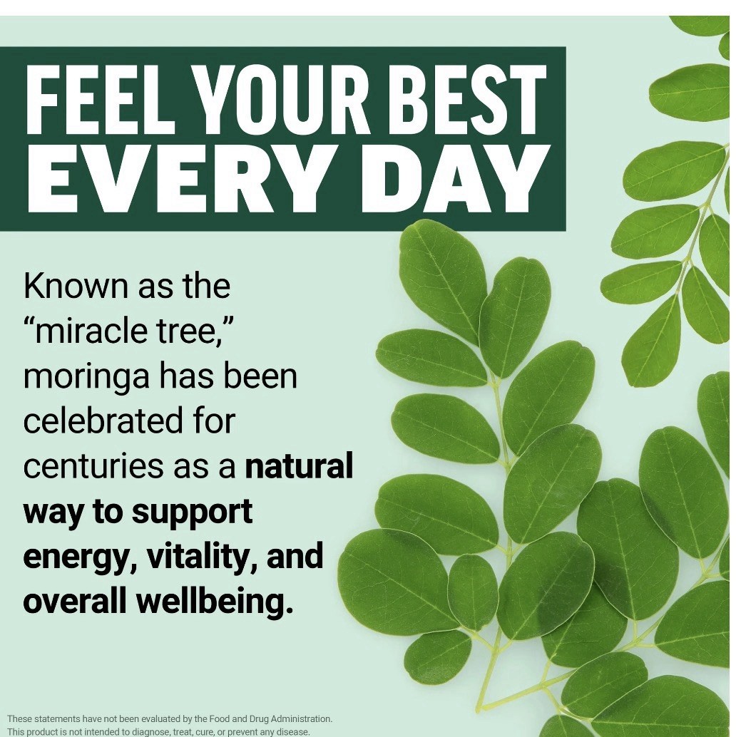 Force Factor Modern Moringa Energy Hair Skin Nails Immune B Vitamins 60 Chews..