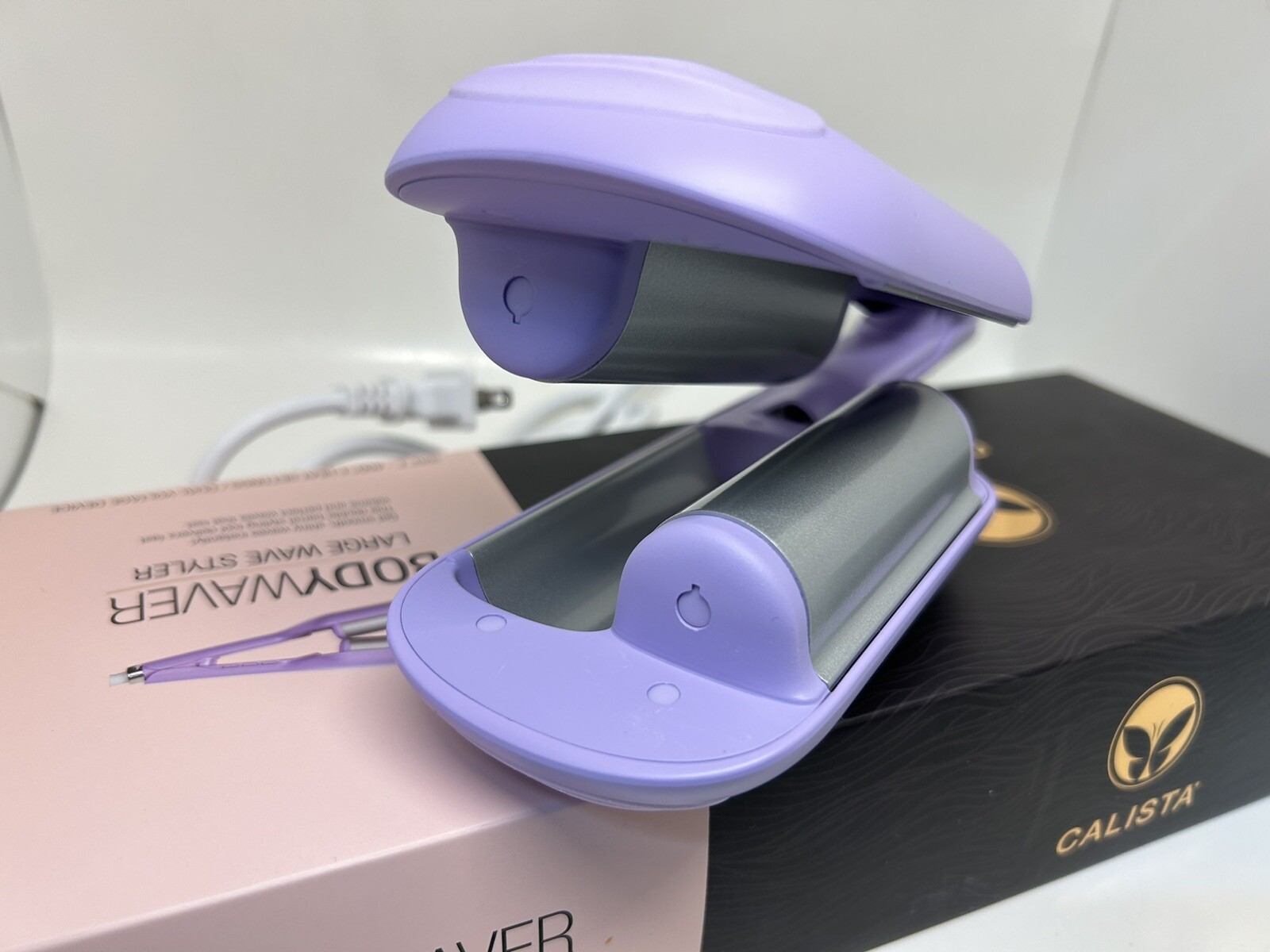 Calista Bodywaver Body Waver Styler Iron Large Wave Lavender Purple RARE READ