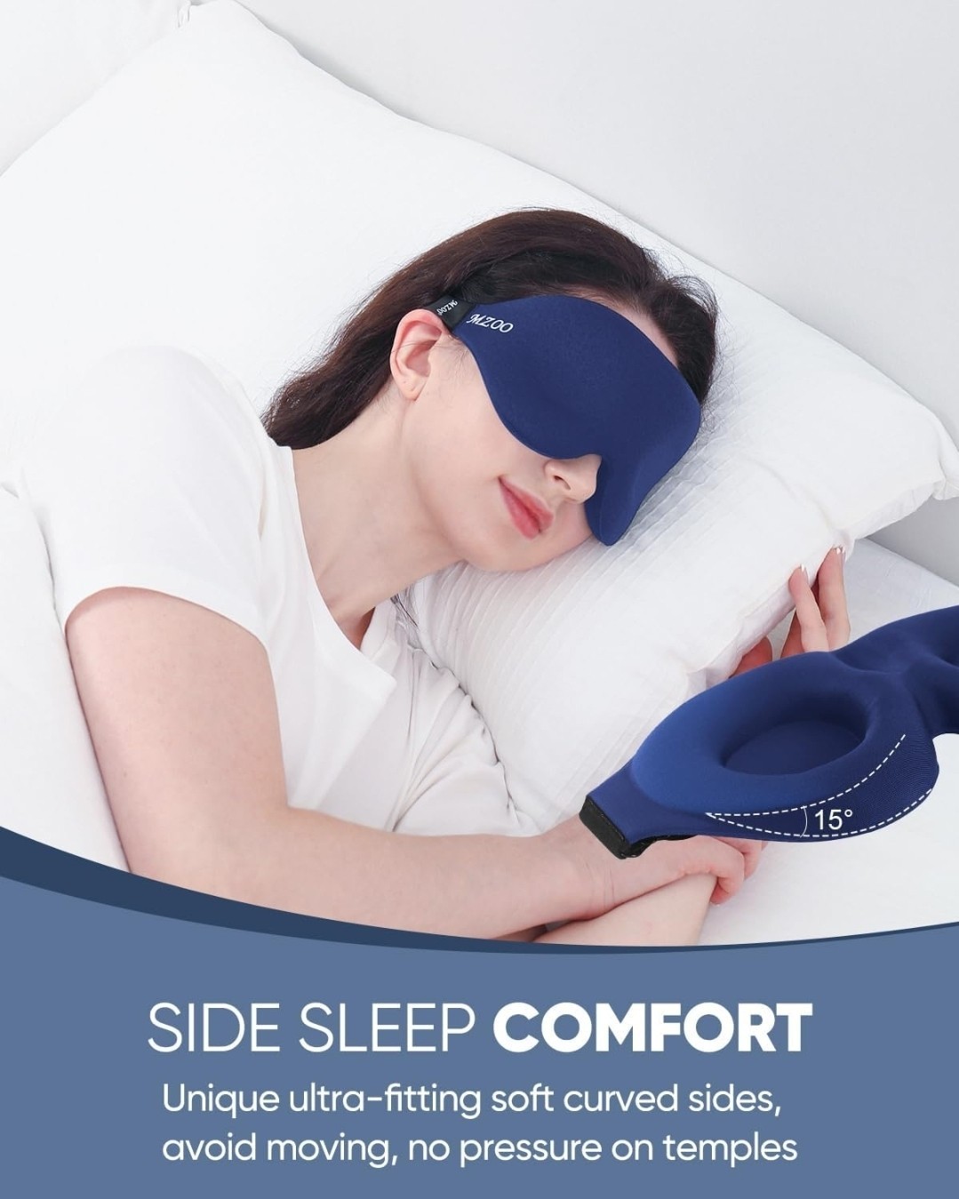 Sleep Eye Mask for Side Sleeper Men Women, Zero Eye Pressure 3D Sleeping Mask…