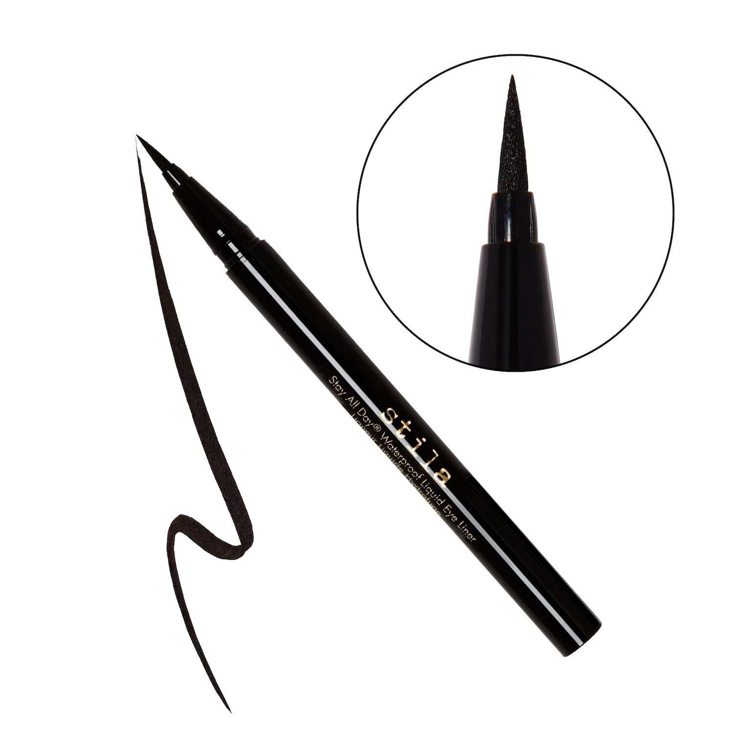 Authentic stila Stay All Day Waterproof Liquid Eye Liner 2 SHADES,0.016oz/0.5mL