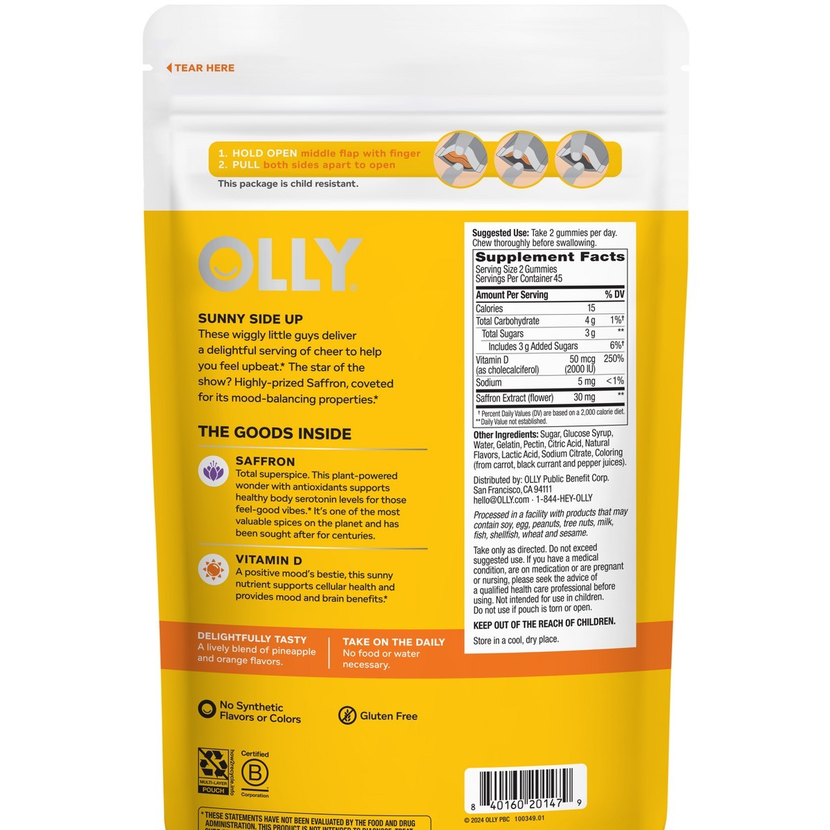OLLY Hello Happy Multivitamins Gummies – 90ct: Vitamins Gummy