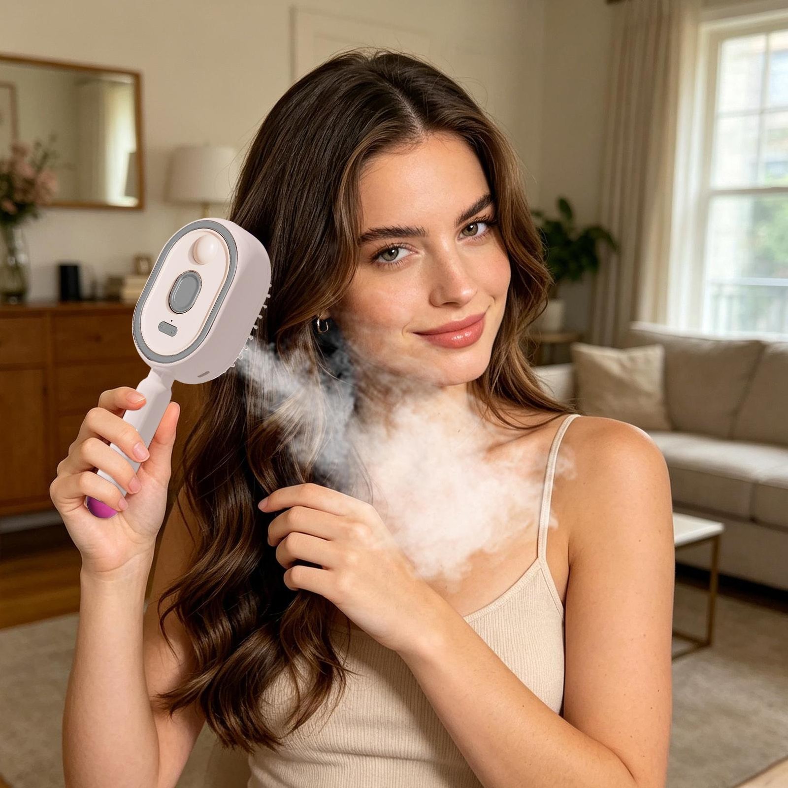 2026 New Electric Steam Brush, Electric Steam Brushs for Hair, Rechargeable