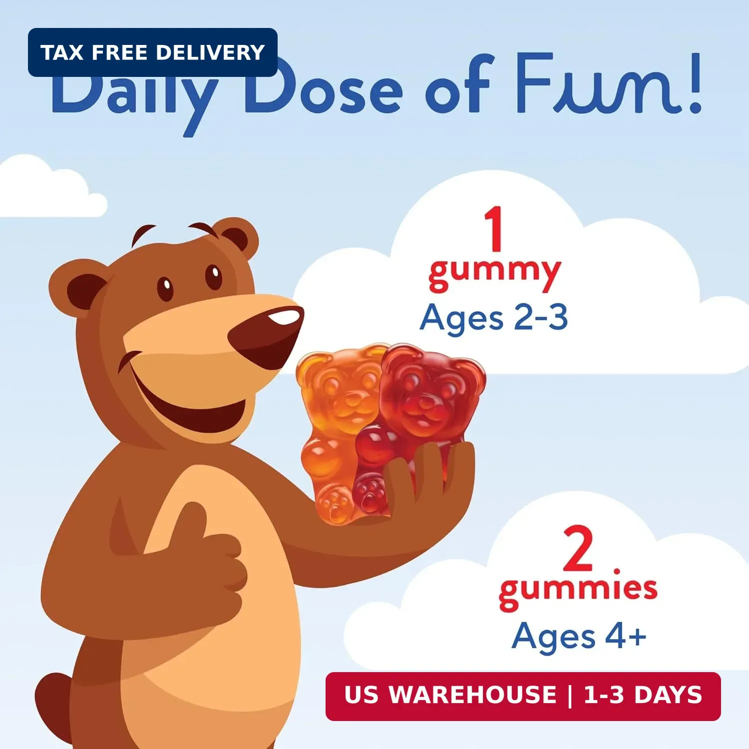 L’il Critters Gummy Vites Daily Kids Gummy Multivitamins Assorted Fruit Flavors