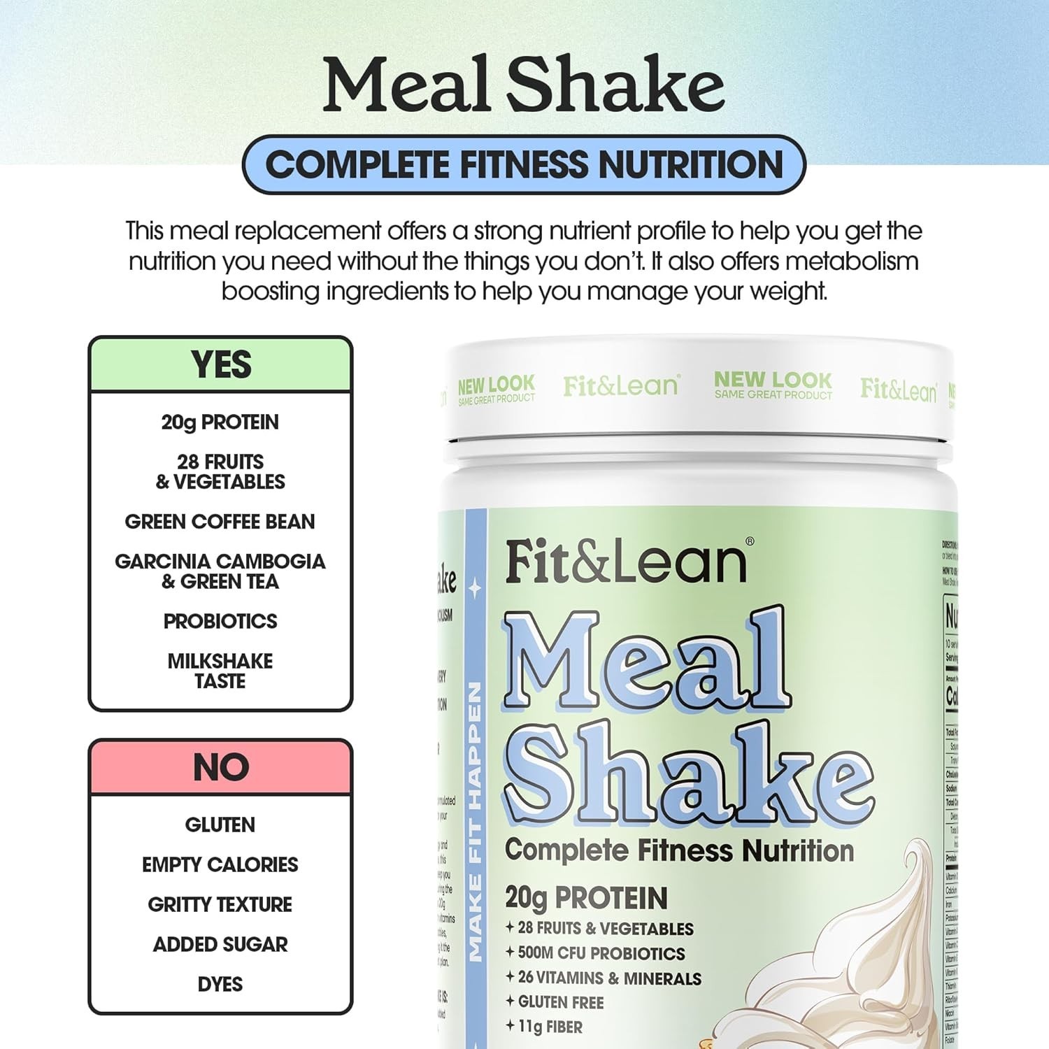 Delicious Vanilla Meal Replacement Drink – 26 Vitamins & 1 Pound of Nutrition