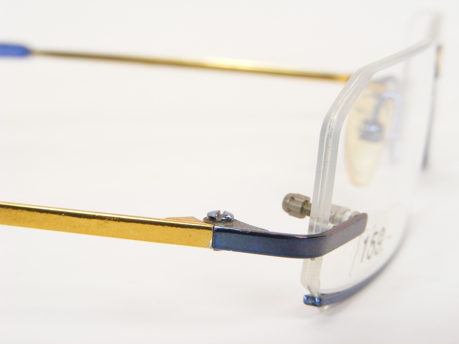 KAOS 108 Col. 2 Blue /Gold UNIQUE RARE EYEGLASSES FRAME 50-21-135mm Germany