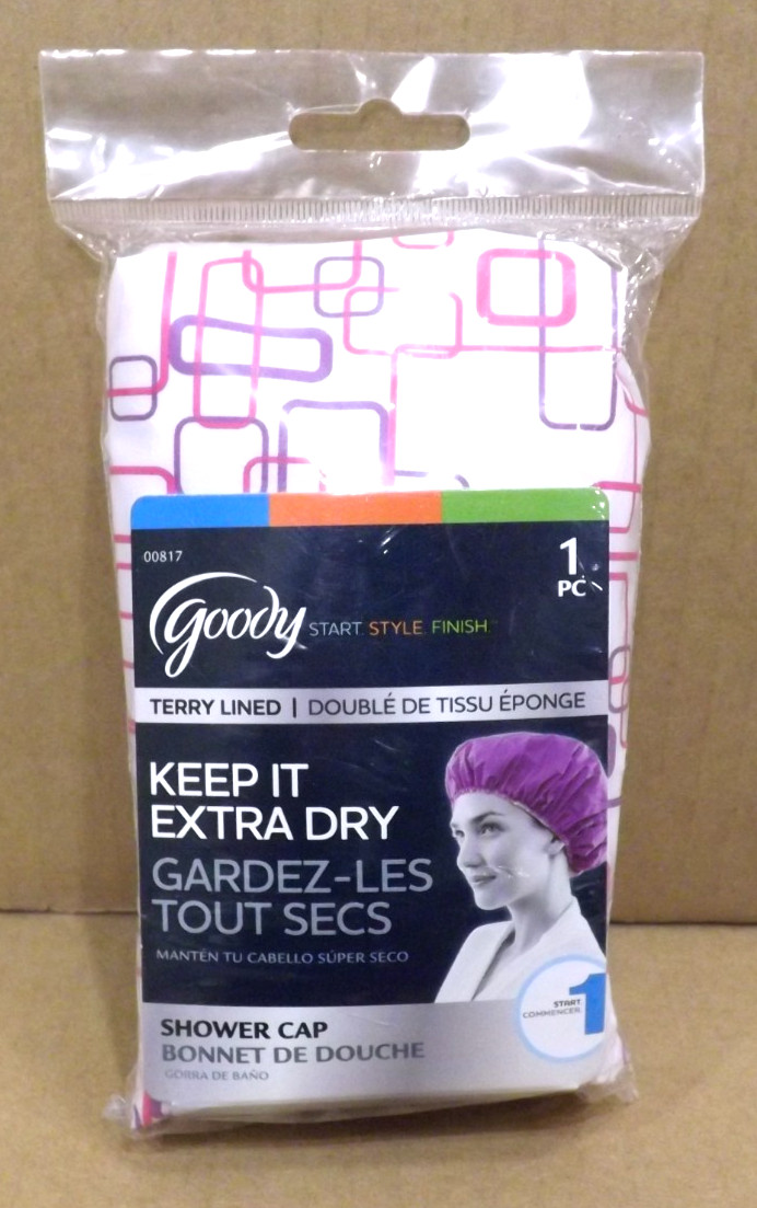 Goody KEEP IT EXTRA DRY Terry Lined Shower Cap – NOS