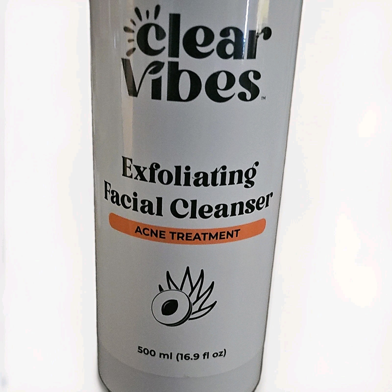 Clear Vibes Acne Facial Cleanser Non-Comedogenic, Face, 500 ml (16.9 fl oz)