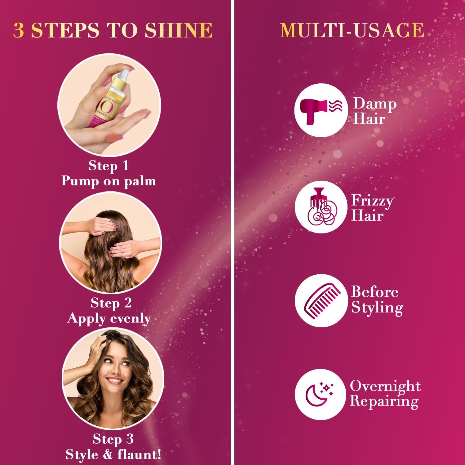 Livon Hair Serum for Men & Women | Sulphate & Paraben free| For All Hair Types |