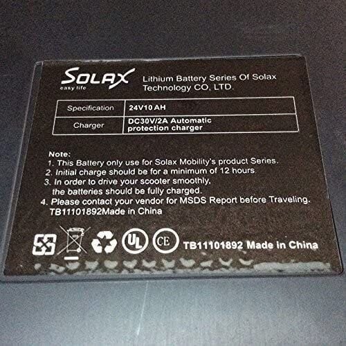 Solax Mobility Spare Rechargeable Lithium Battery for Transformer, Genie and…