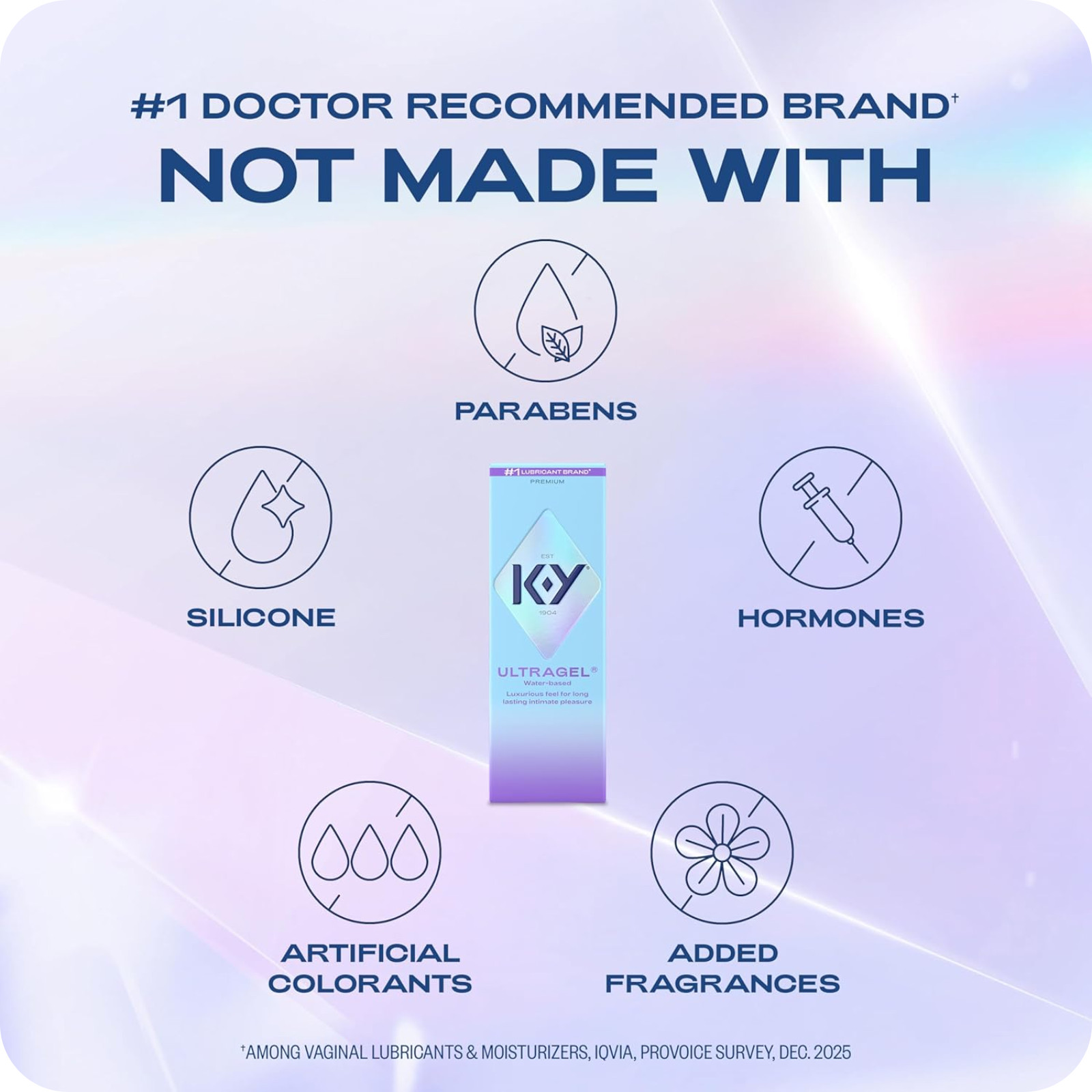 K-Y Ultragel Water-Based Lube 1.5oz for Men Women and Couples