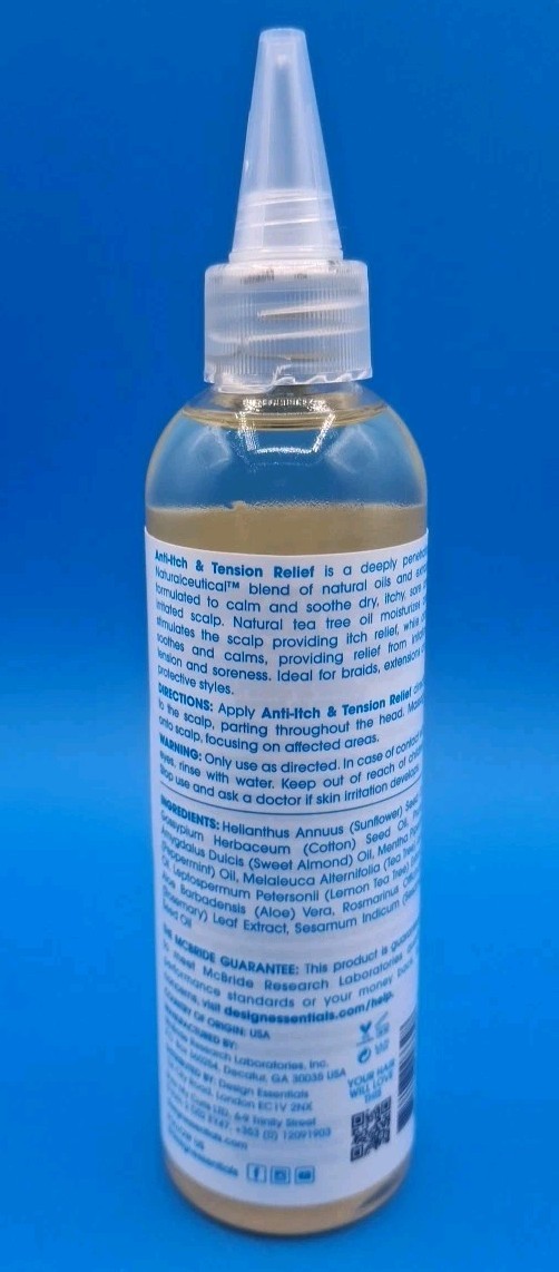Design Essentials Scalp & Skin Care Tea Tree & Aloe 4oz Anti-itch Tension Relief