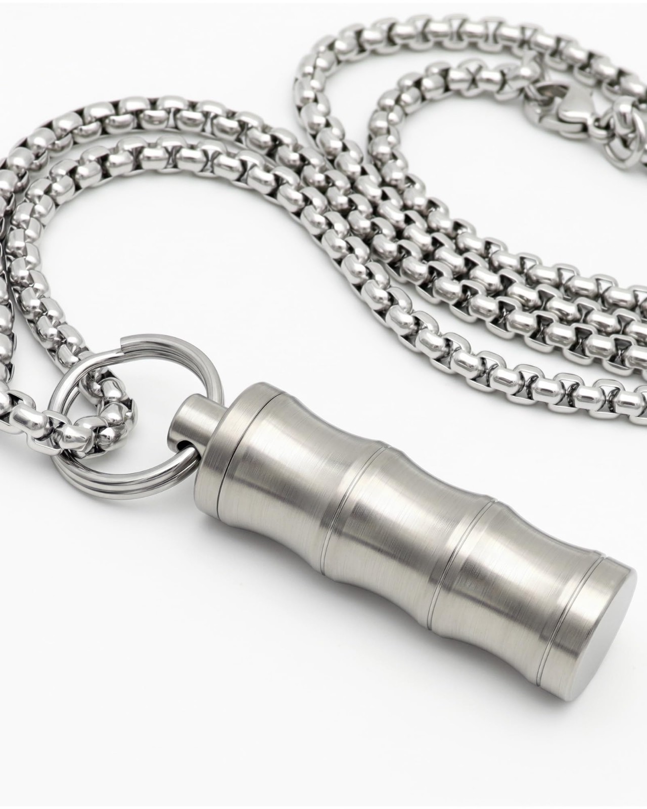 Waterproof Titanium Pill Holder Necklace | Mini Keychain Pill Container Case