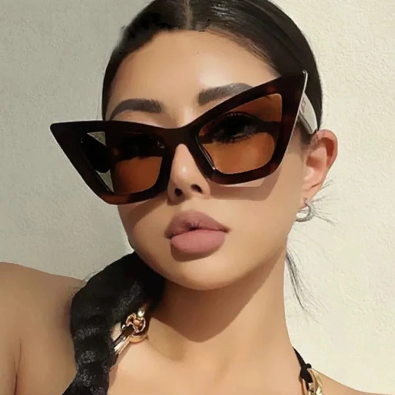 New Large Frame Triangle Cat-eye Sunglasses Europe And The United States Fashion