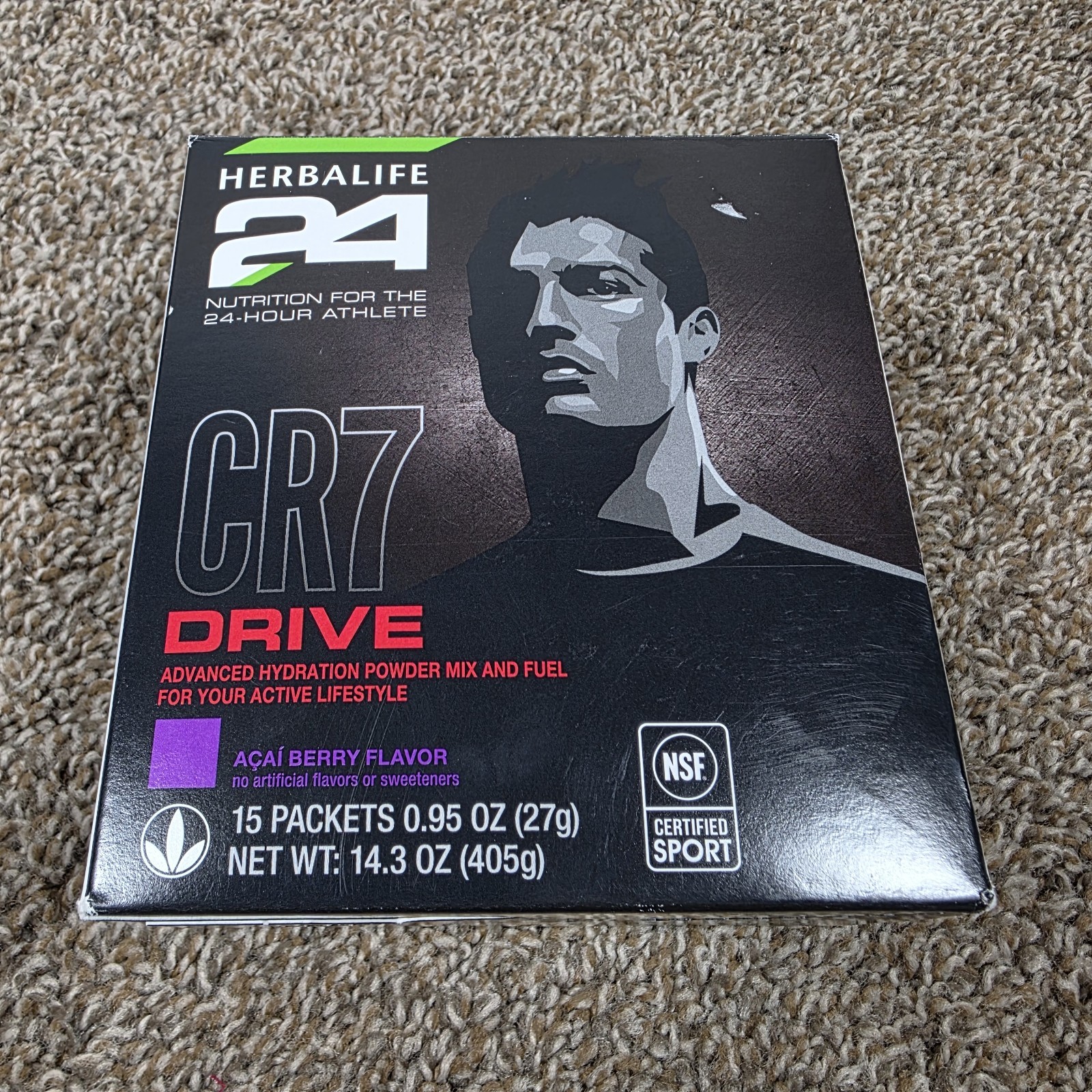 Herbalife24 CR7 Drive Acai Berry Advanced Hydration Powder 15 Packets EXP 06/27