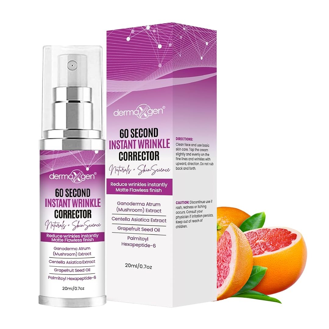 DERMAXGEN 60 Second Instant Wrinkle Corrector Pure 0.7 Fl Oz (Pack of 1)