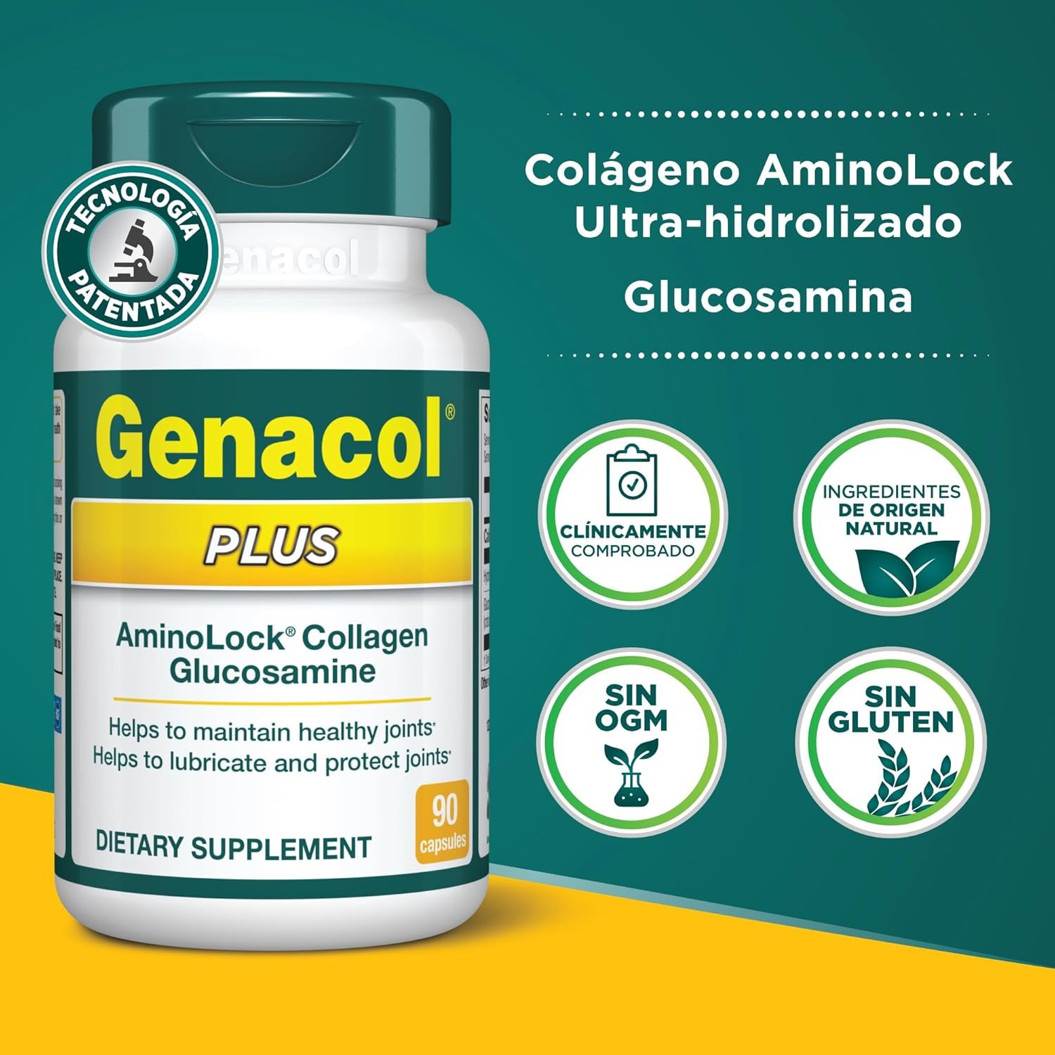 Genacol Plus Glucosamine & Collagen Joint Health Supplement 90 Capsules