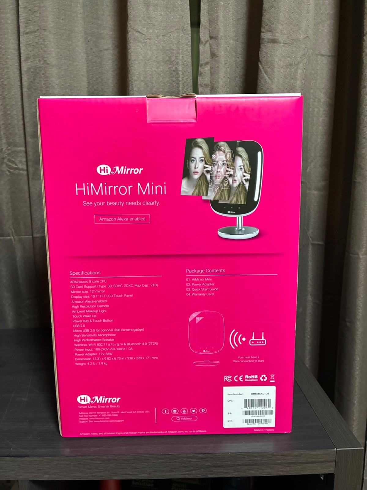 HiMirror NEW Mini Makeup Alexa Amazon Wifi beauty mirror skincare