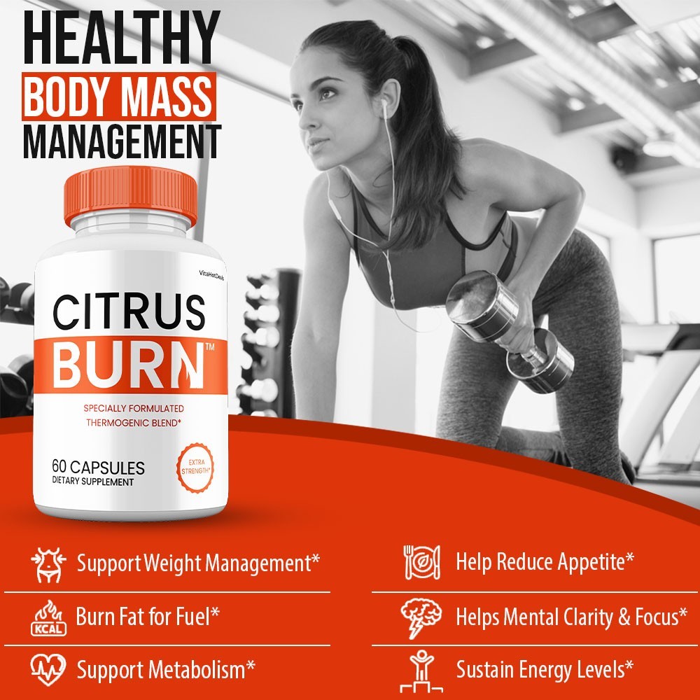 Citrus Burn Capsules, Max Strength Natural Supplement, CitrusBurn Pills (3 Pack)