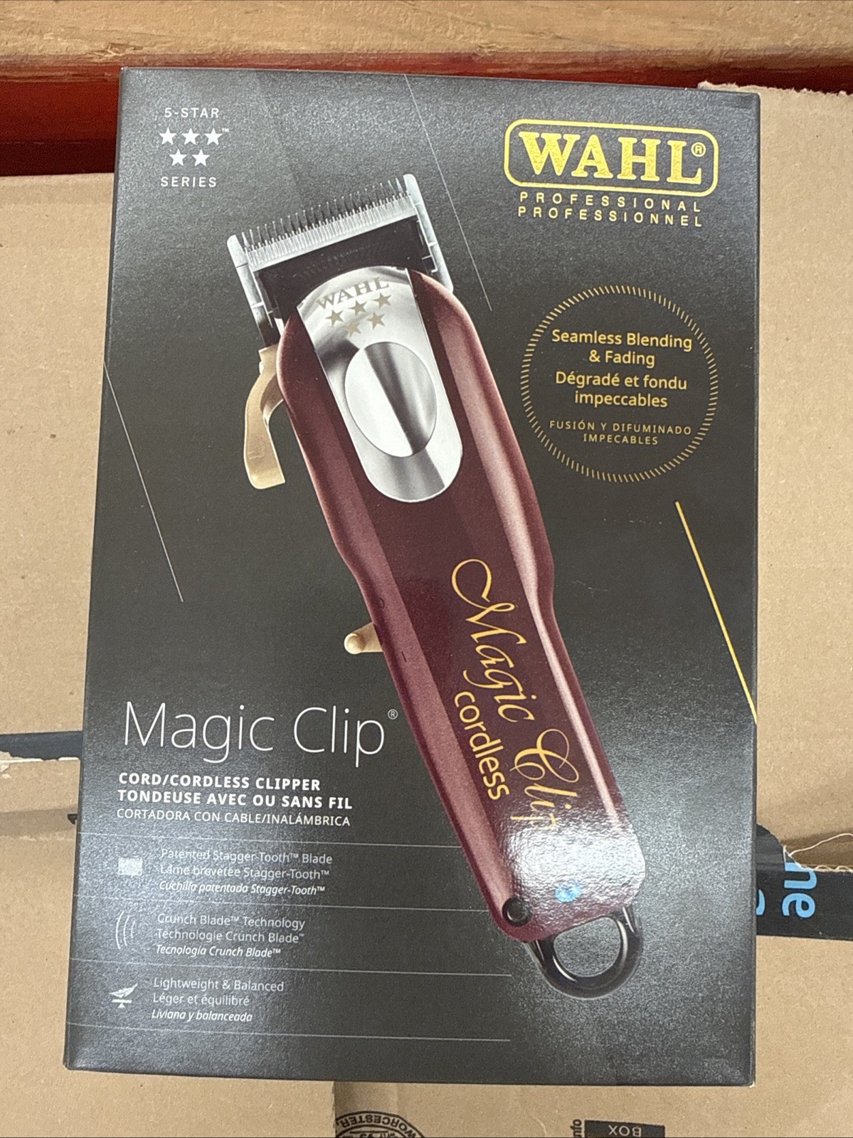 BRAND NEW Wahl Professional 8148 5-Star Series Cordless Magic Clip *RED* 😎