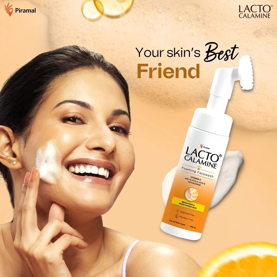 Lacto Calamine Vitamin C Foaming Face Wash Glowing Skin 150ml