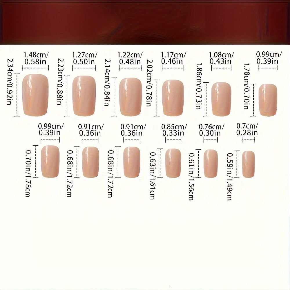 Wholesale 360PCS Press-On Nails Short Medium Length Almond Square Tip Easy-Apply